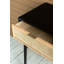 Console en rotin à 2 tiroirs - Noir / Rotin