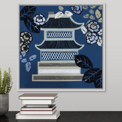 « pagode ii », peinture sur toile