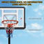 Panier de basketball extérieur ， 6,89-10,01 pi