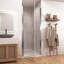 Porte de douche pivotante en verre sans cadre avec verre certifié-121686818