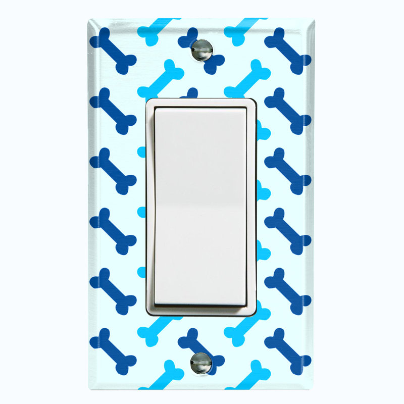 Plaque murale d'interrupteur à bascule Baby Dog Bone Treats