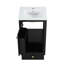Meuble-lavabo de 20 po avec lavabo, porte à fermeture douce et support de rangement-1324524948