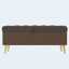 Banc de rangement capitonné capitonné pour la chambre à coucher et le vestibule, café-2075480074