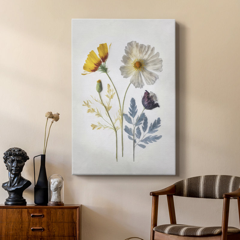Pressed Flower Memories II - galerie Cavas sur mesure, H 27 po x l 18 po