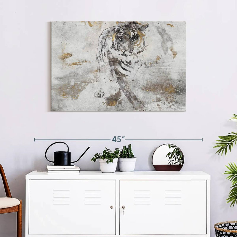 Brampt Tiger's Walk, 24" H x 36" W