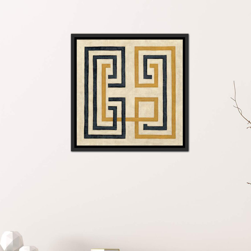 «Diversion III» par Chariklia Zarris - reproduction d'art, Toile avec cadre noir, H 26 po x l 26 po x P 1,5 po