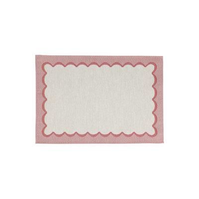 Tavola Pink Scalloped Placemats