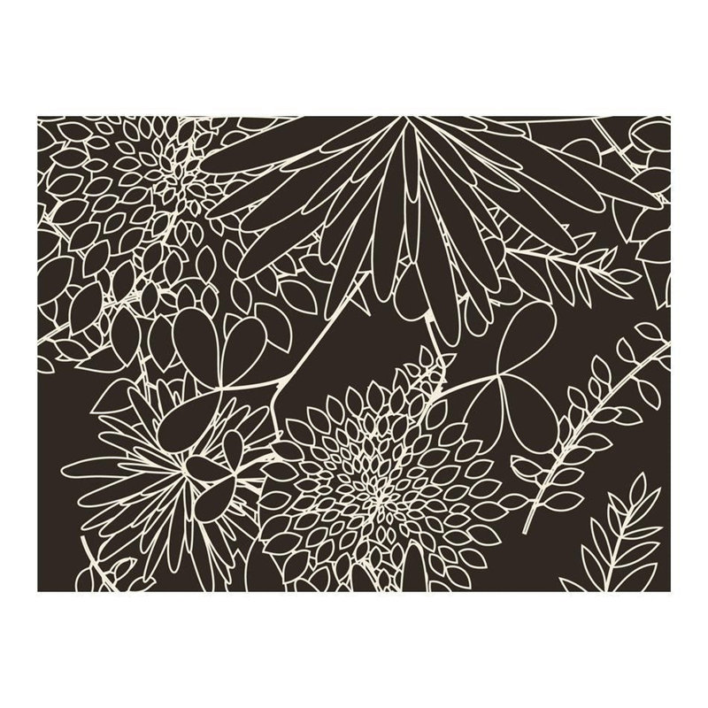 Panneau mural noir et blanc élégant, L 106,3 po x l 137,8 po