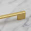 Brushed Brass Slim Square D-Bar Handles-120768036