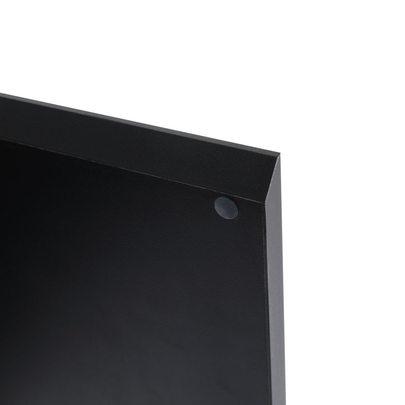 Meuble-lavabo moderne 24 po avec lavabo en céramique et porte à fermeture en douceur - apparence murale noire