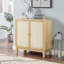 Armoire en rotin avec rangement