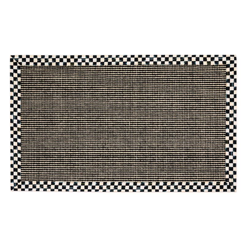 Courtly Check Sisal Dot Rug, Rectangle 3' x 5'