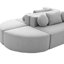 Gris désossé - Combiné avec une forme personnalisable, des modules incurvés et une assise confortable pour un canapé modulaire relaxant unique, tissu doux-1369486477-1369486476