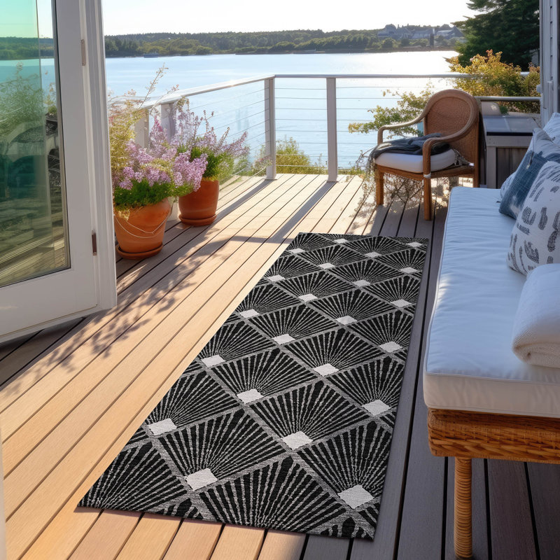 Tapis intérieur / extérieur Maliana, Tapis de couloir 2 pi 3 po x 7 pi 6 po