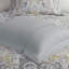 Ensemble de housse de couette en coton gris élégant avec des avantages hypoallergéniques