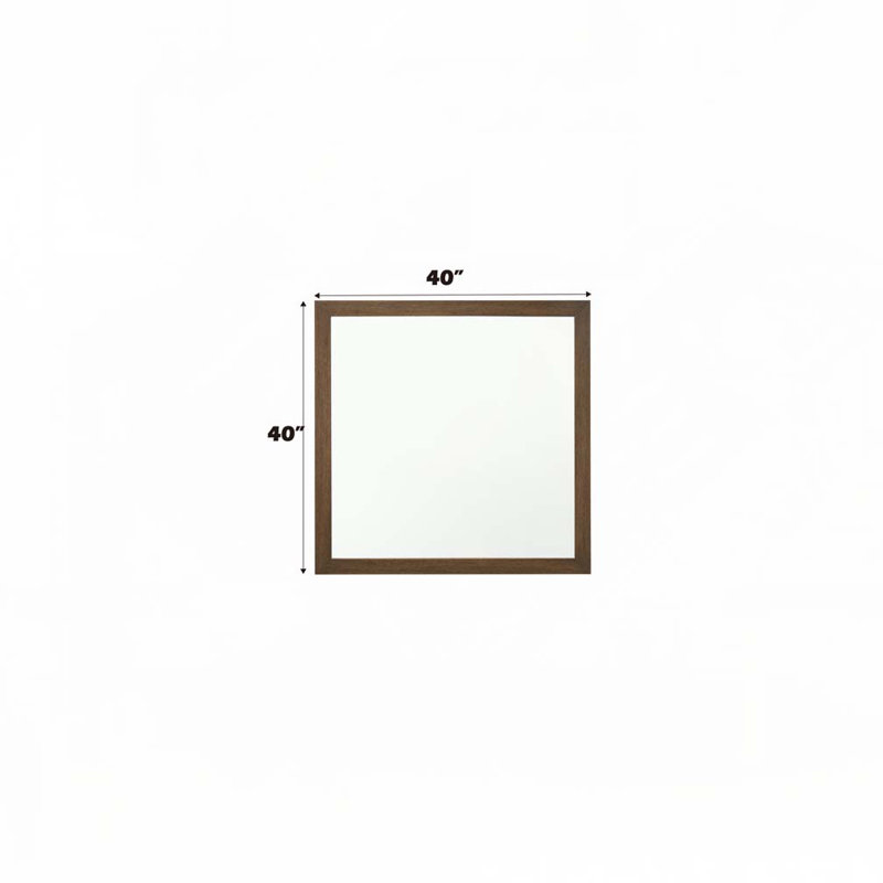 Miroir à finition chêne