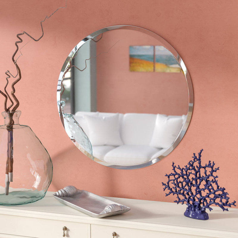Caimen Flat Wall Mirror, 32" H x 32" W
