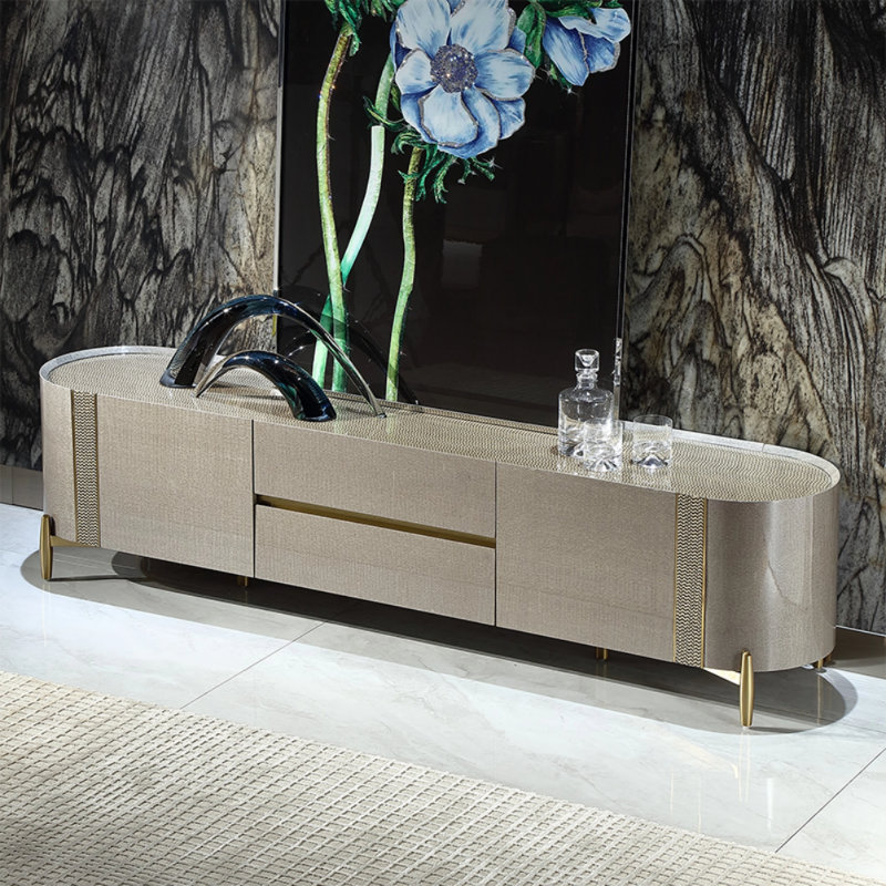 Meuble télé Modern Creative, H 20,87 po x l 78,74 po x P 17,72 po
