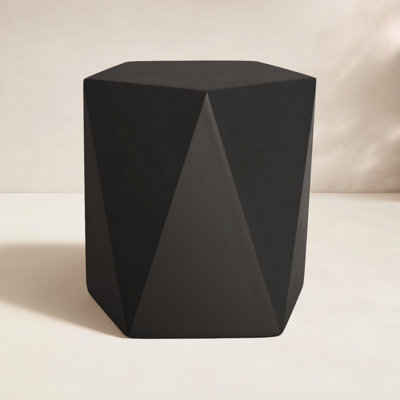 Elyas 16'' Stone Outdoor Side Table