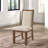 Transitional Style 2Pcs Side Chairs Rustic Oak Solid Wood
