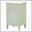 Meuble-lavabo autoportant avec lavabo, pieds en bois massif, tablette réglable, tiroir inclinable et boutons en alliage de zinc pour les petits espaces-1717072490