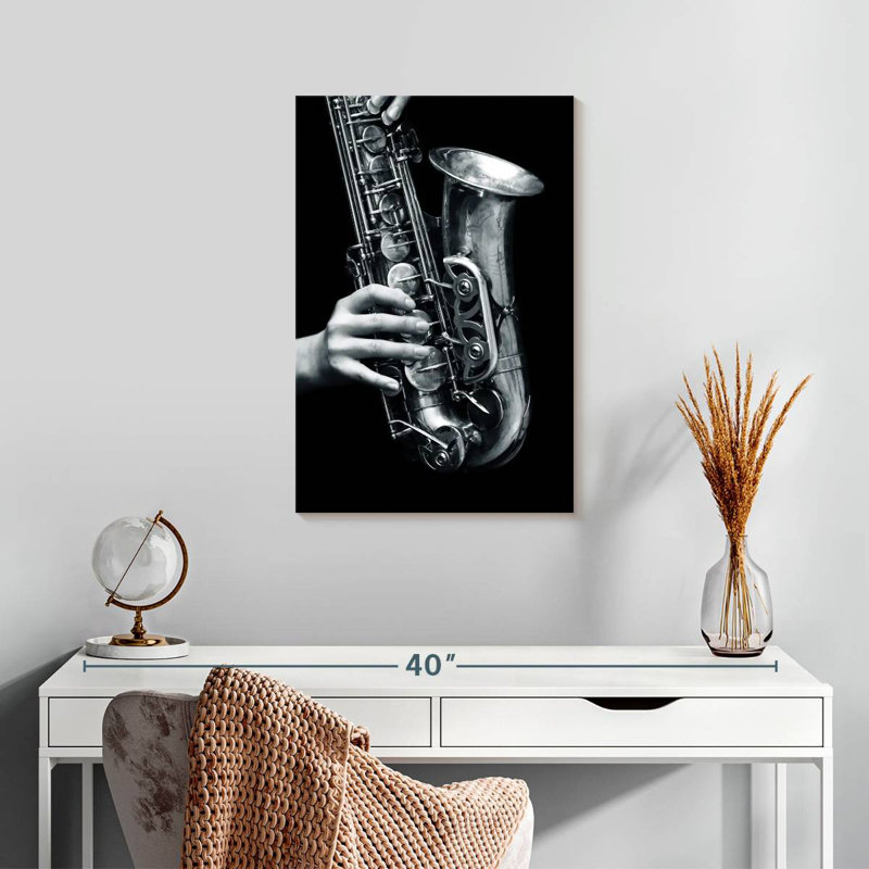 Abarca Saxophone Play, 24" H x 16" W