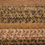 Tapis noir / brun tressé à motif géométrique en styrène Kettle Grove-763260085