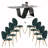 8 - Person Pedestal Dining Set-98409336-122739123-122739125