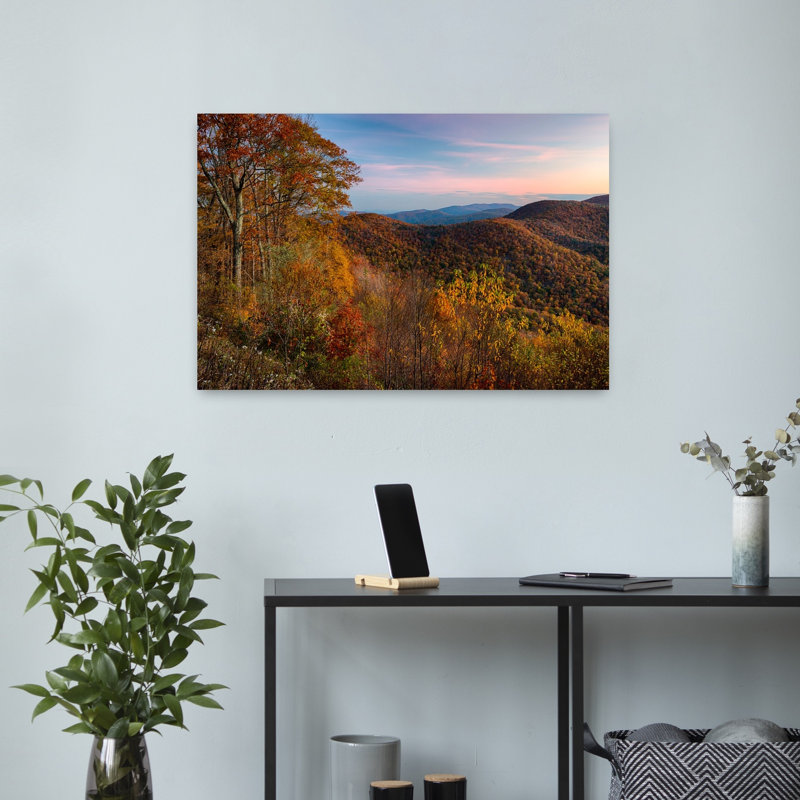 Autumn Morning Shenandoah National Park Virginia USA 1 Piece Wrapped Canvas Wall Art, 40.64 cm H x 60.96 cm W
