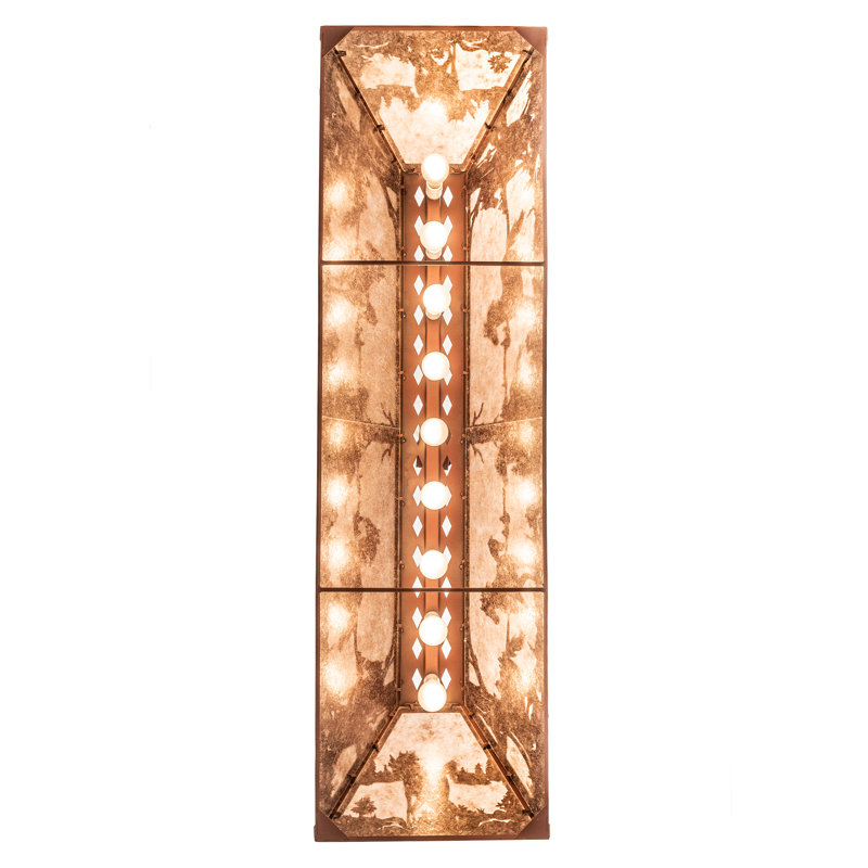Rustic Lodge 9 - Light Pendant, Rust