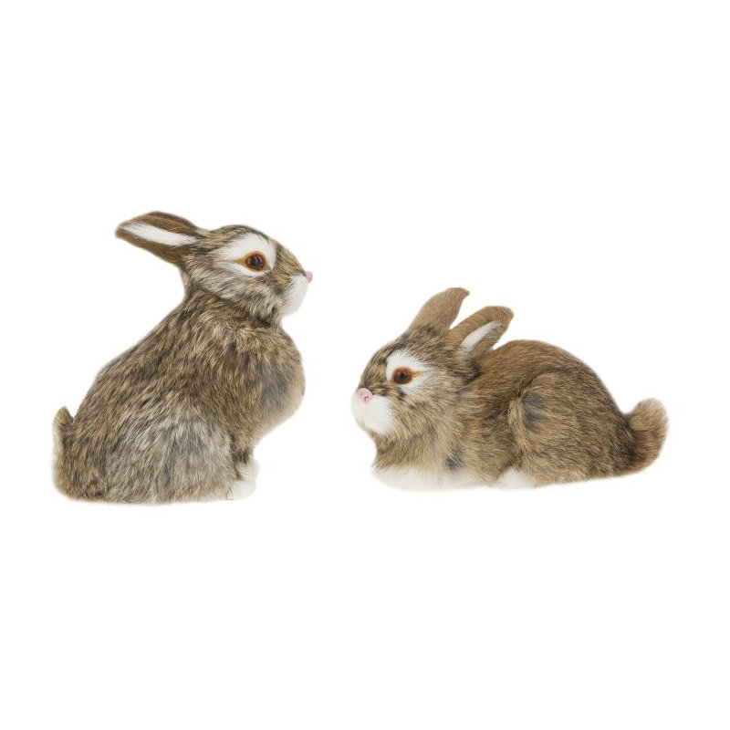 2 Piece Easter Rabbit Figurines & Collectibles Set