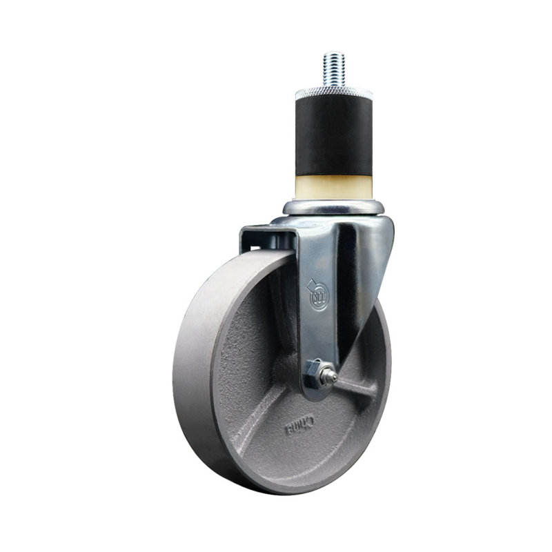 Roue semi-pivotante en acier 1-7 / 8 pouces SCC