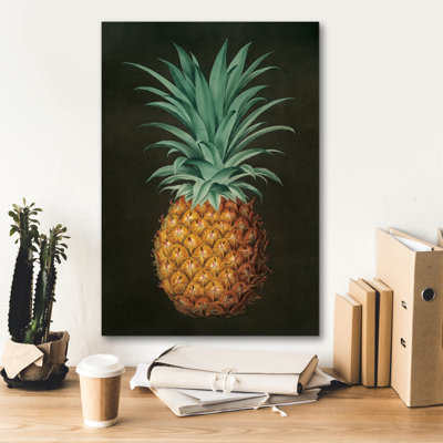  'Vintage Pineapple 2' by Wild Apple Portfolio Canvas Wall Art, 18" x 26"
