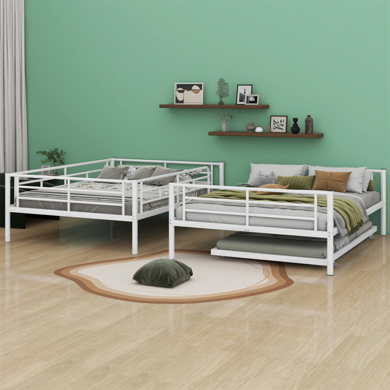 Allorah Full Over Full Standard Bunk Bed with Trundle by Isabelle & Max™, White