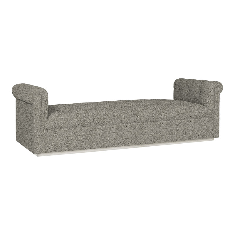 Nottingham By Thom Filicia Chaise Lounge, Tuck Graphite Crypton® Performance Fabric, Casa Blanca