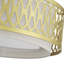 Abat-jour rigide en tissu 4 lumières semi-encastré or doux 4 lumières-892143599