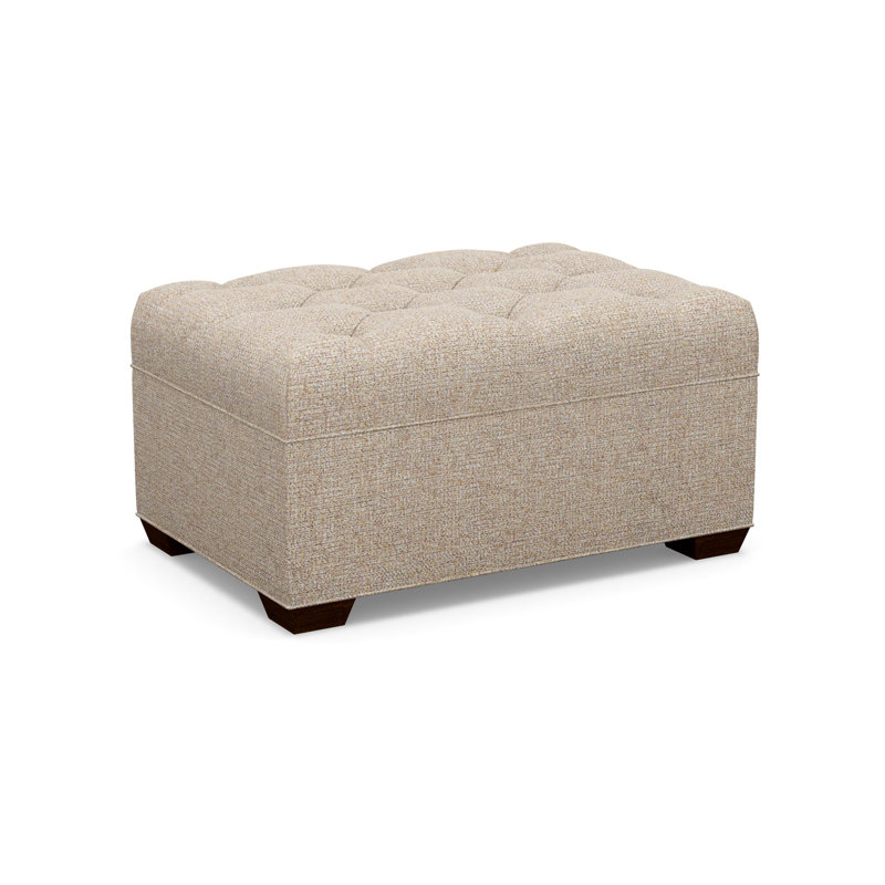 Tufted Ottoman, 5246-74, Walnut