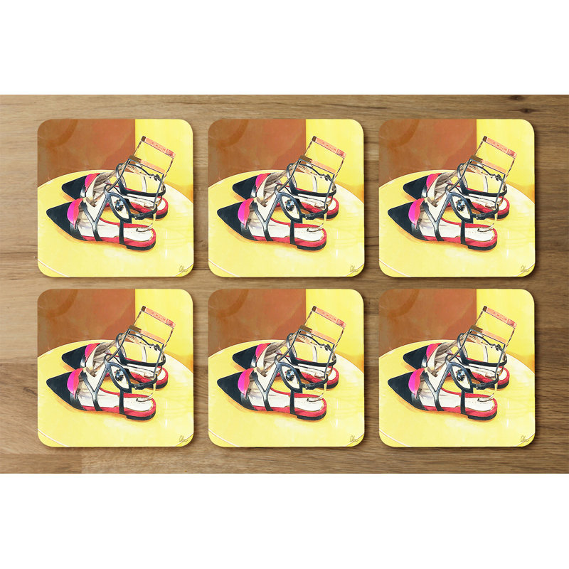 Square 6 Piece Coaster Set