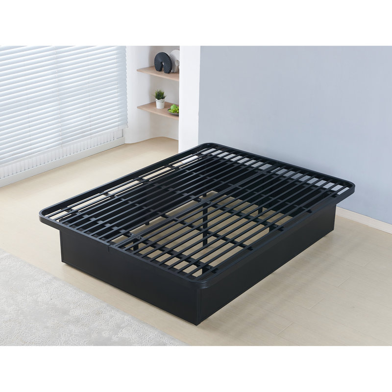 King Metal Bed Base - Exceptional Durability. Stylish Decor. Supports All Mattresses. 16-inch Height With Ample Storage. Simple To Install Modern Quality Build. Appearance. Generous Under Easy