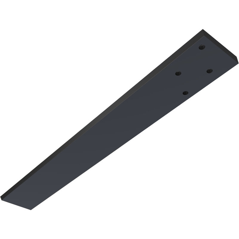 Support flottant dissimulé en acier robuste, H 20 po x l 0,5 po x P 2,5 po