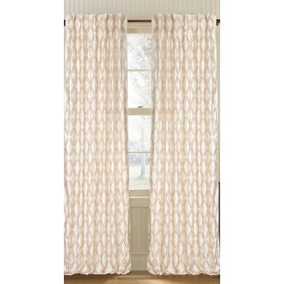 Silk Semi Sheer Curtain Single Panel