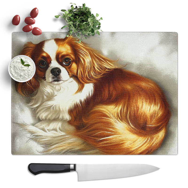 Cavalier King Charles Spaniel Vol.2  Glass Chopping Board