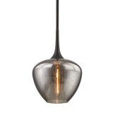 West End - Light Pendant - Vintage Bronze - Smoke Glass