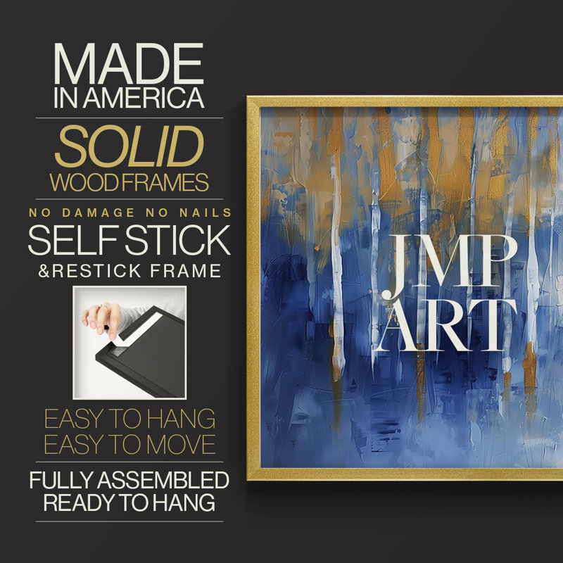 Abstract Series-CLXXII -Framed Print - Restickable, 11" H x 14" W