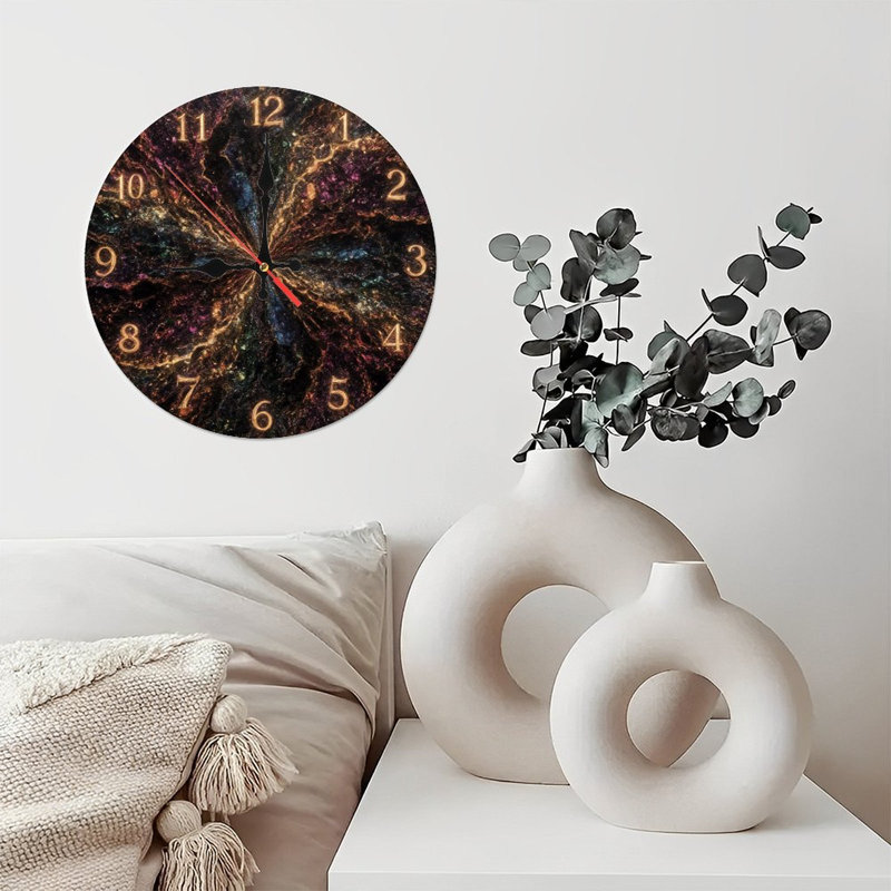 Horloge galaxie avec chiffres