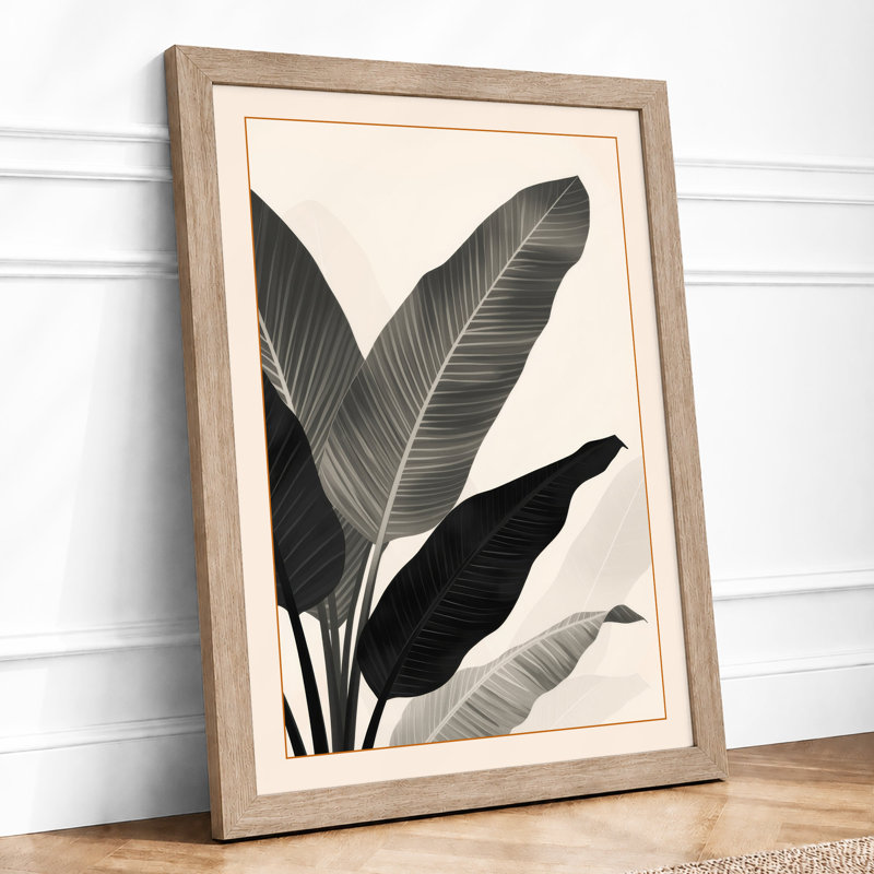 Leaves In Stillness Botanical - Print, A2 - 59.4 x 42.0 cm, Oak