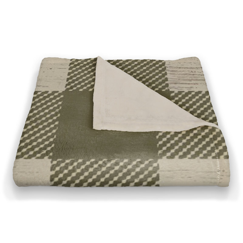 Hand Woven Throw Blanket, Green