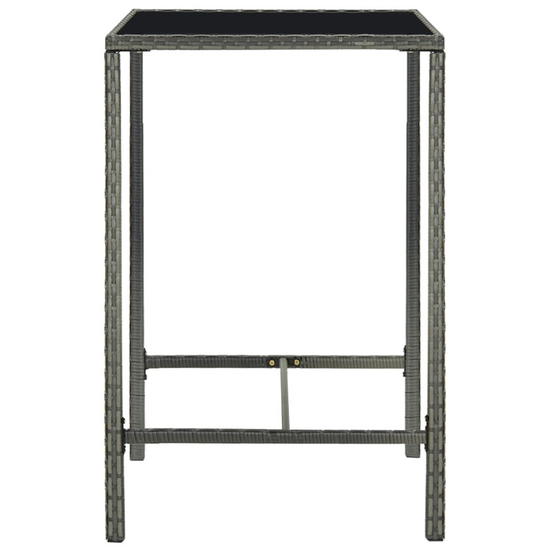 Table de bar Mamers, Gris, L 27,6 po x l 27,6 po x H 39,4 po