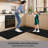 Non-Slip Kitchen Mats, Self-Adhesive Absorbent Floor Rug for Kitchen Bathroom Laundry Room, Machine Washable-532030579-532030580