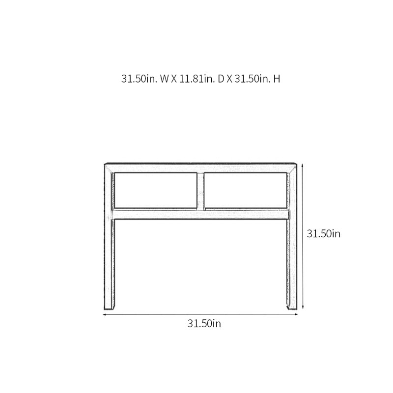 Terrie, H 31,5 po x l 31,5 po x P 11,81 po
